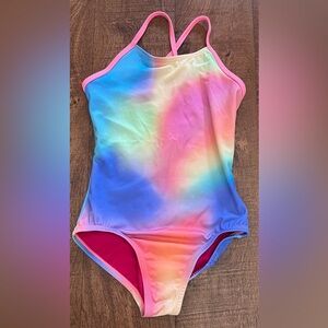 Nike girls swim one piece Sz small 8-10 years